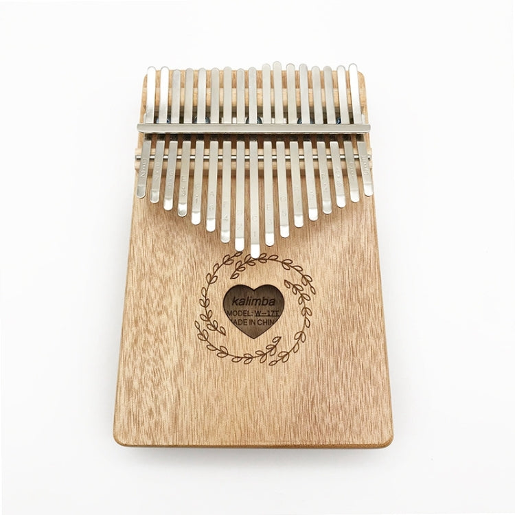 17 Tone Mahogany Wood Thumb Piano Kalimba
