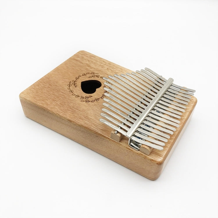 17 Tone Mahogany Wood Thumb Piano Kalimba