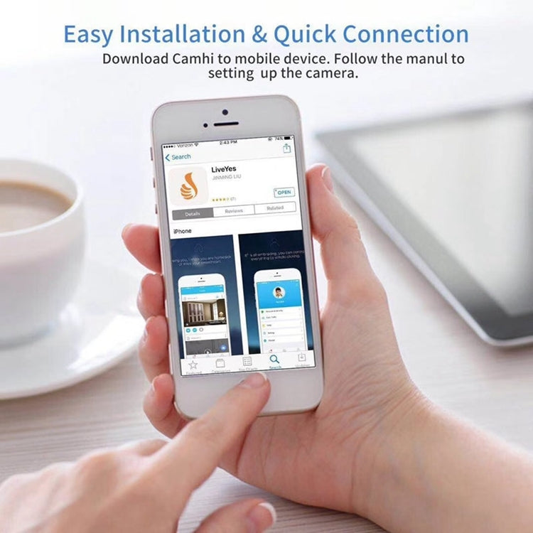 Anpwoo AP001 1.0MP 720P HD WiFi IP Camera, Support Motion Detection / Night Vision