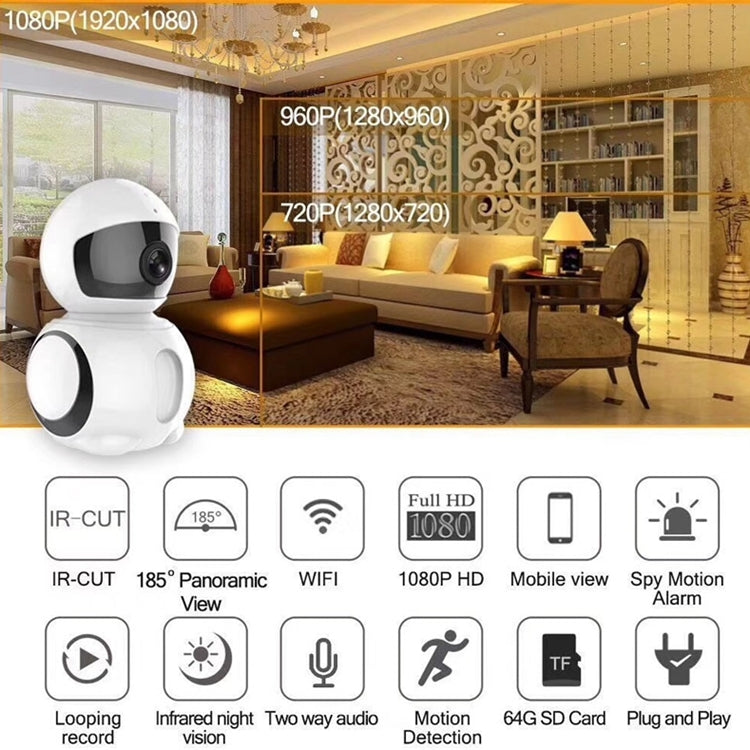 Anpwoo AP006 2.0MP 1080P 1/2.7 inch HD WiFi IP Camera, Support Motion Detection / Night Vision