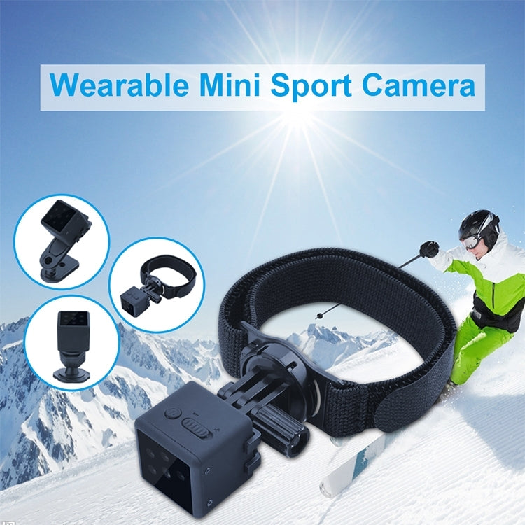 MD25 1080P Wearable Smart HD Camera Wireless Sport Camera, Support Infrared Night Vision / Motion Detection / TF Card