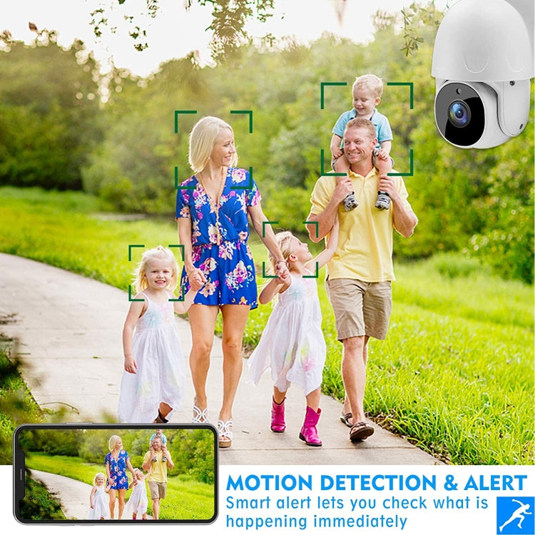 Tuya QX45 1080P Full HD IP65 Waterproof 2.4G Wireless IP Camera, Support Motion Detection & Two-way Audio & Night Vision & TF Card, AU Plug