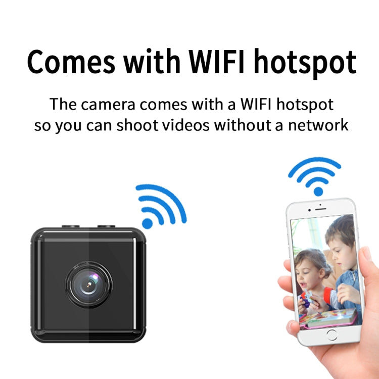 X6D HD 1080P Wireless Home Mini Surveillance Camera, Support Infrared Night Vision & Motion Detection & TF Card