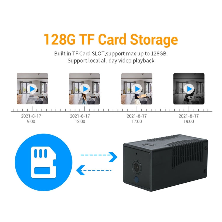 G17 2.0 Million Pixels HD 1080P Smart WiFi IP Camera, Support Night Vision & Two Way Audio & Motion Detection & TF Card, AU Plug