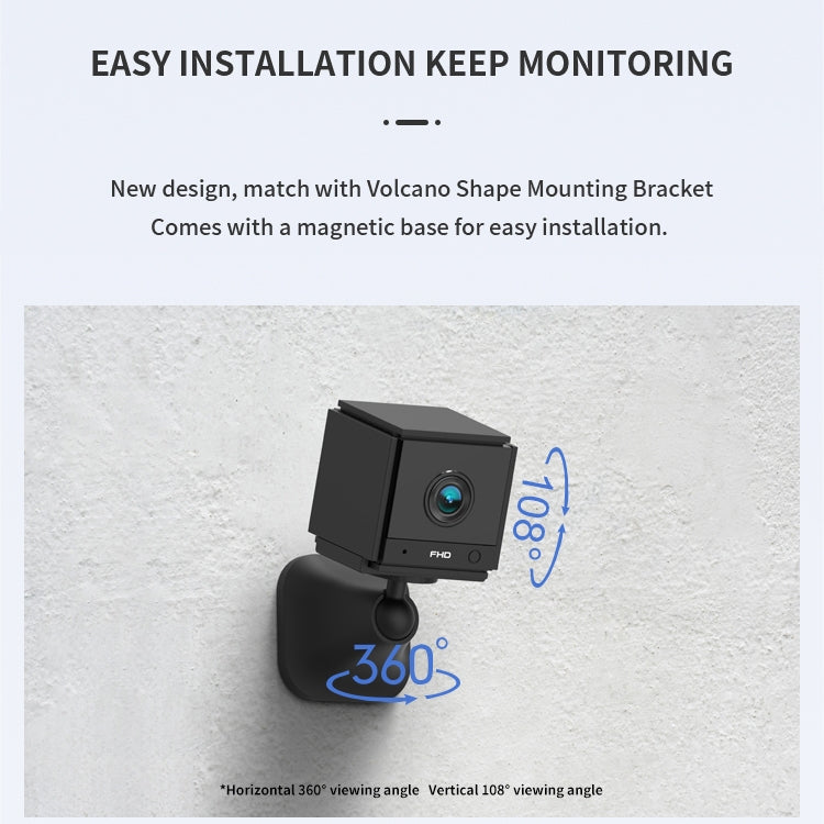 CAMSOY S20 1080P WiFi Wireless Network Action Camera Wide-angle Recorder with Mount