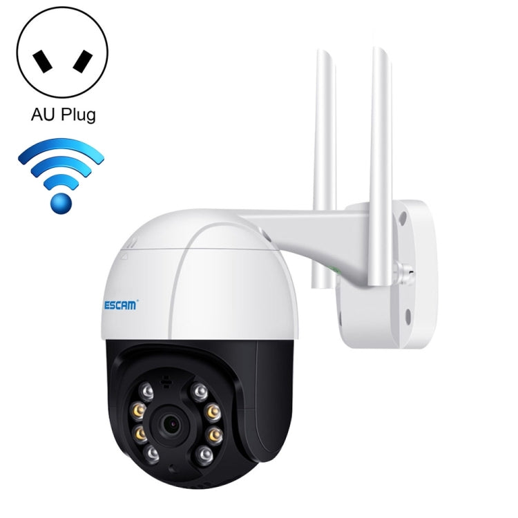 ESCAM QF218 1080P Pan / Tilt AI Humanoid Detection IP66 Waterproof WiFi IP Camera, Support ONVIF / Night Vision / TF Card / Two-way Audio, US Plug