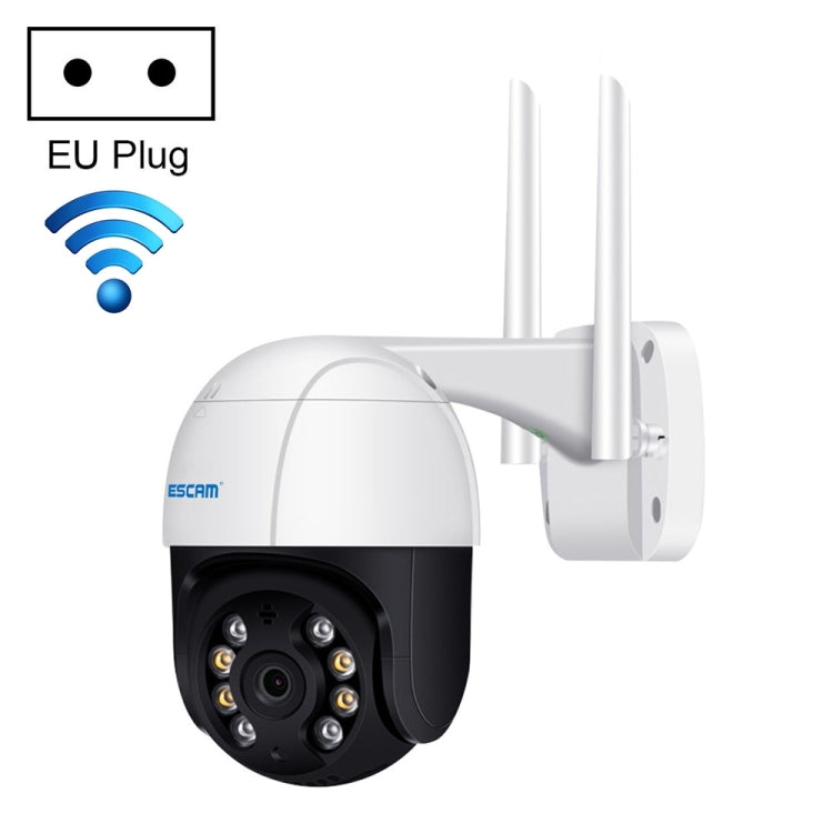 ESCAM QF218 1080P Pan / Tilt AI Humanoid Detection IP66 Waterproof WiFi IP Camera, Support ONVIF / Night Vision / TF Card / Two-way Audio, US Plug