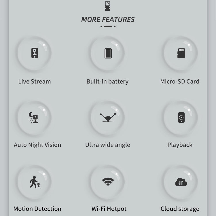 CAMSOY S30W 1080P Low Power Consumption WiFi Wireless Network Action Camera Wide-angle Recorder with Mount