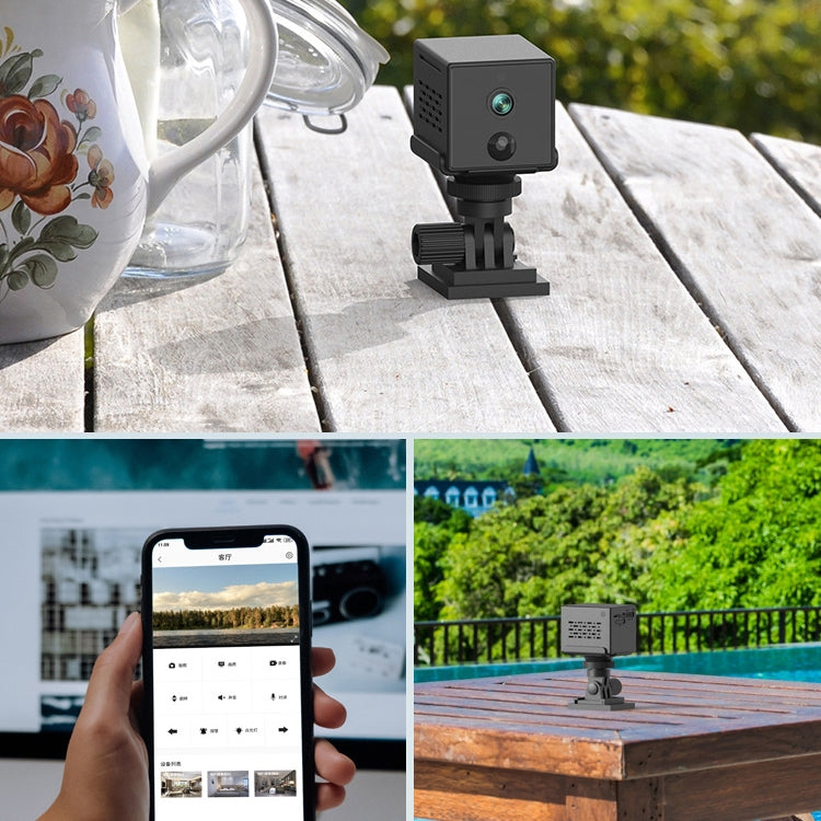 CAMSOY S30W 1080P Low Power Consumption WiFi Wireless Network Action Camera Wide-angle Recorder with Mount