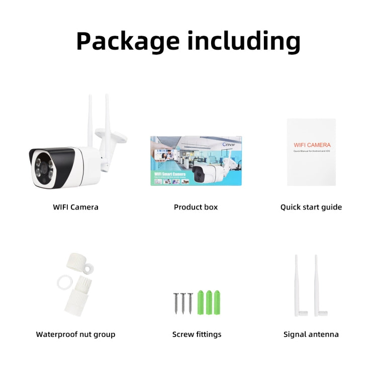 Q29 1080P HD Wireless IP Camera, Support Motion Detection & Infrared Night Vision & TF Card, EU Plug