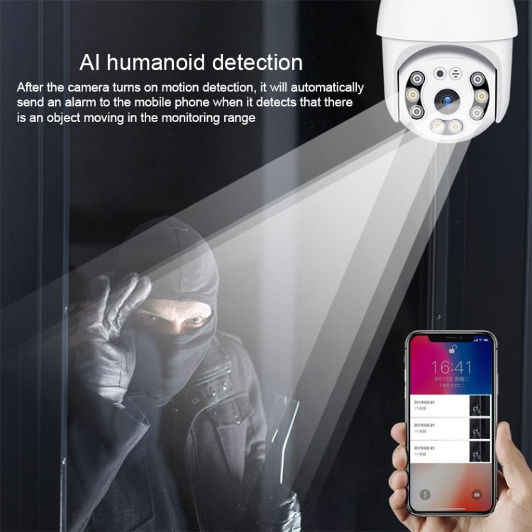 QX21 1080P HD WiFi IP Camera, Support Night Vision & Motion Detection & Two Way Audio & TF Card, AU Plug