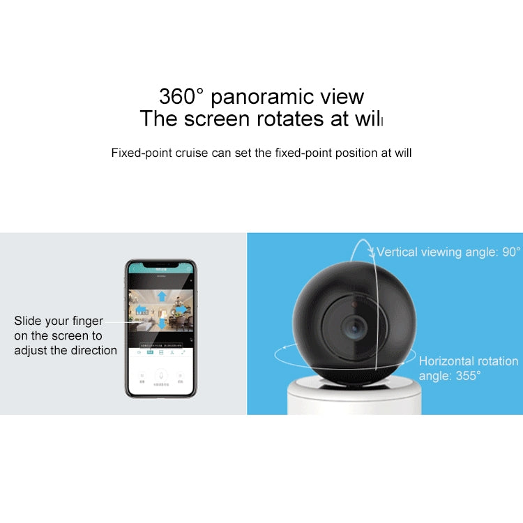 YT46 HD Wireless Indoor Network Shaking Head Camera, Support Motion Detection & Infrared Night Vision & Micro SD Card, AU Plug