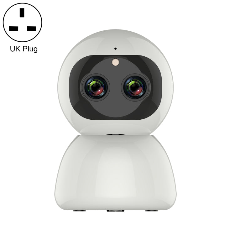 YT48 HD Wireless Indoor Network Shaking Head Binocular Camera, Support Motion Detection & Infrared Night Vision & Micro SD Card, AU Plug