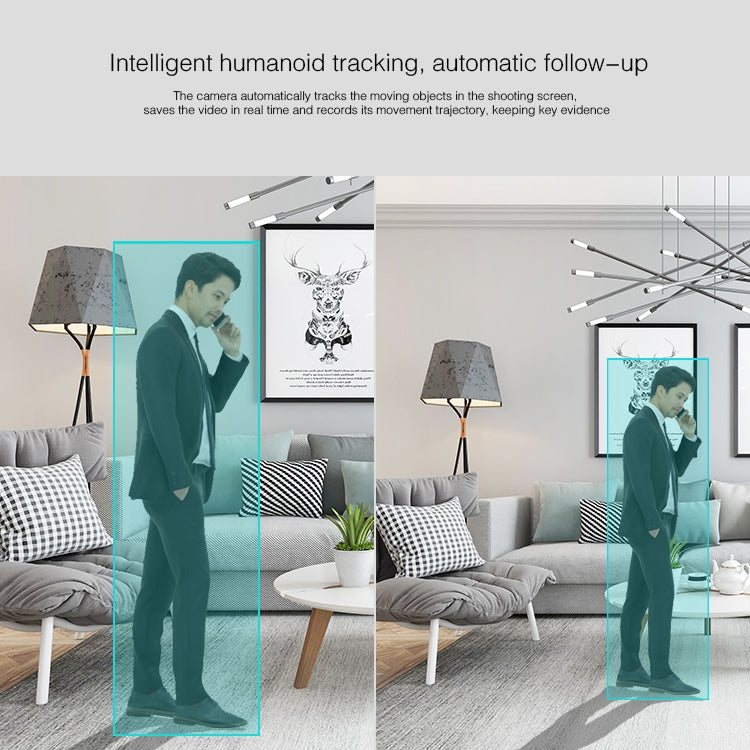 YT48 HD Wireless Indoor Network Shaking Head Binocular Camera, Support Motion Detection & Infrared Night Vision & Micro SD Card, AU Plug