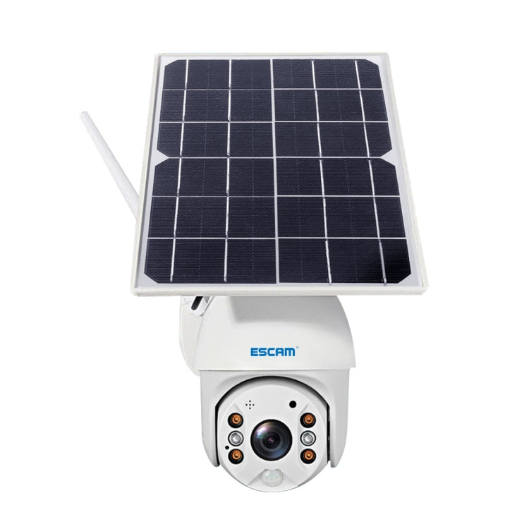 ESCAM QF480 US Version HD 1080P IP66 Waterproof 4G Solar Panel PT IP Camera without Battery, Support Night Vision / Motion Detection / TF Card / Two Way Audio