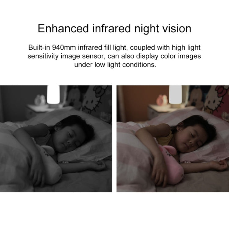 Original Xiaomi 2.4GHz F1.4 Large Aperture 3 Million Pixels Wifi Intelligent Camera PTZ Version 2K, Support Infrared Night Vision & AI Humanoid Detection & Two-way Voice & 32GB Micro SD Card, US Plug