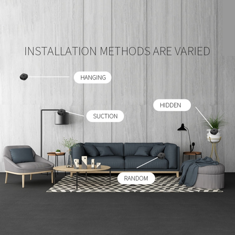 H9 Mini HD 1280 x 720P 120 Degree Wide Angle Wearable Smart Wireless WiFi Surveillance Camera