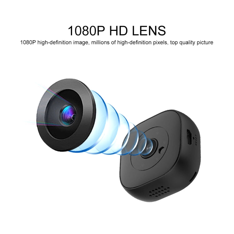 H9 Mini HD 1280 x 720P 120 Degree Wide Angle Wearable Smart Wireless WiFi Surveillance Camera