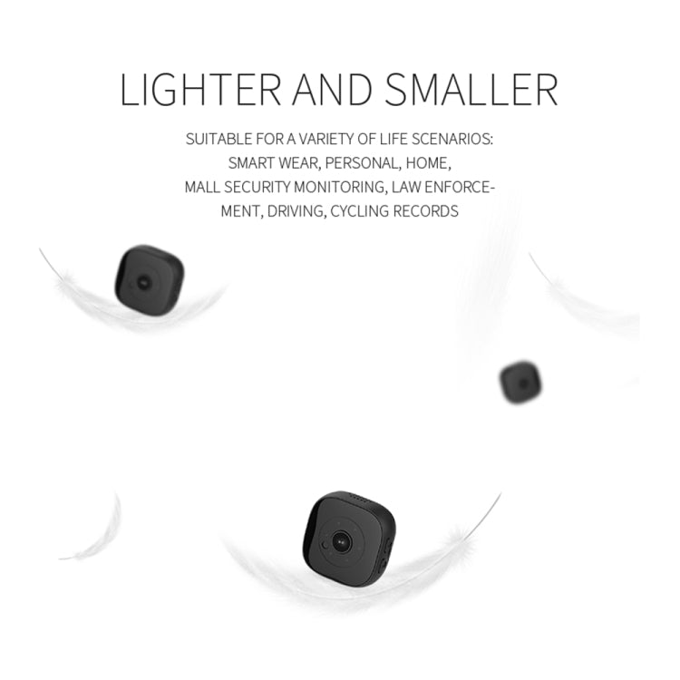 H9 Mini HD 1280 x 720P 120 Degree Wide Angle Wearable Smart Wireless WiFi Surveillance Camera