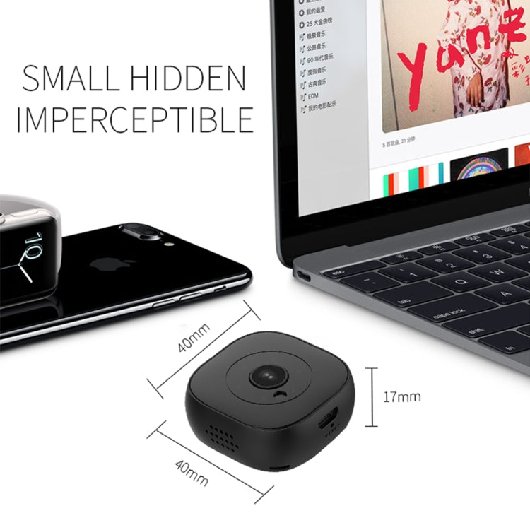 H9 Mini HD 1280 x 720P 120 Degree Wide Angle Wearable Smart Wireless WiFi Surveillance Camera