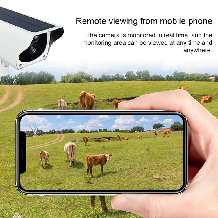 T1-2 2 Megapixel WiFi Version IP67 Waterproof Solar HD Monitor Camera without Battery & Memory, Support Infrared Night Vision & Motion Detection / Alarm & Voice Intercom & Mobile Surveillance