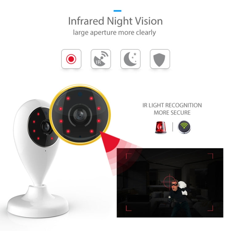 NEO NIP-55AI Indoor WiFi IP Camera, with IR Night Vision & Multi-angle Monitor & Mobile Phone Remote Control