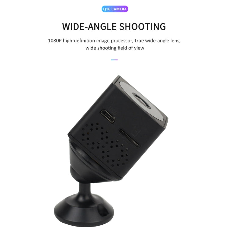 Q16 Mini WiFi Wireless Network Action Camera Wide-angle Recorder with Night Vision and Motion Detection