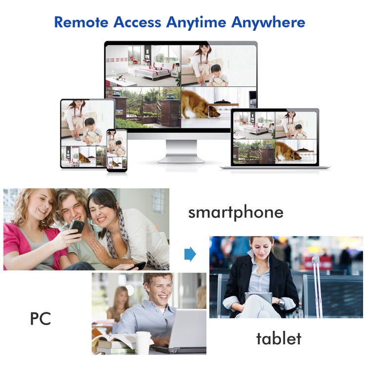 4CH HD 720P 1.0 Mega Pixel 2.4GHz WiFi IP Bullet Camera + NVR Kit