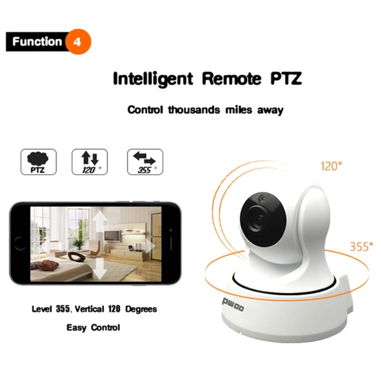 Anpwoo YT002 Ingenic T10 720P HD WiFi IP Camera with 11 PCS Infrared LEDs, Support Motion Detection & Night Vision & TF Card(Max 64GB)