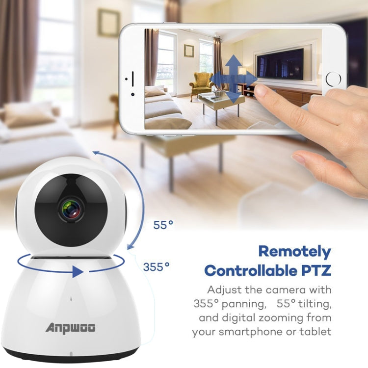 Anpwoo Snowman 1080P HD WiFi IP Camera, Support Motion Detection & Infrared Night Vision & TF Card(Max 64GB)