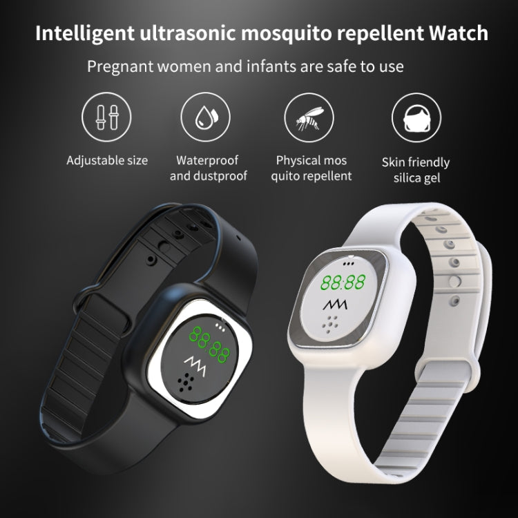 F9 Outdoor Silica Gel Mosquito Repellent Wristband with Clock