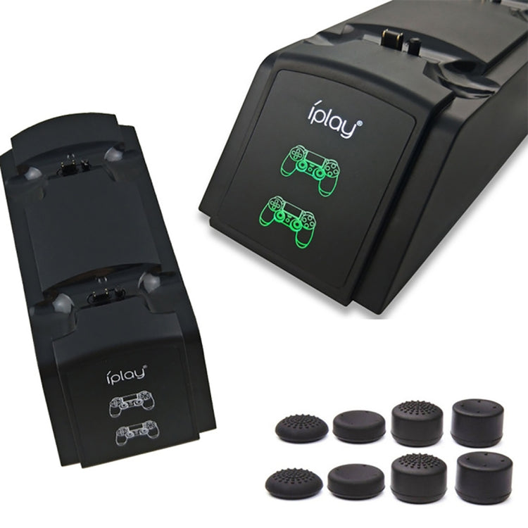 iplay Dual Port Charging Dock Station Stand / Controller Charging Stand for For Sony Playstation 4 PS4 & Slim PS4 Pro with LED Display Indicator Screen