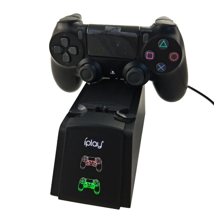 iplay Dual Port Charging Dock Station Stand / Controller Charging Stand for For Sony Playstation 4 PS4 & Slim PS4 Pro with LED Display Indicator Screen