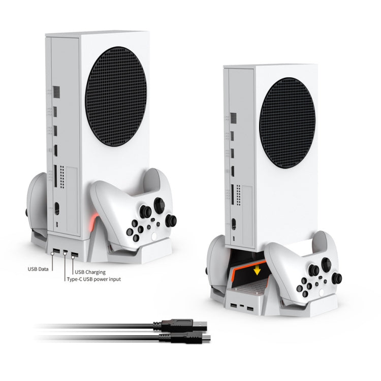 DOBE TYX-0663 Multi-function Cooling Base with Dual Battery Handle Charger For XBOX Series S