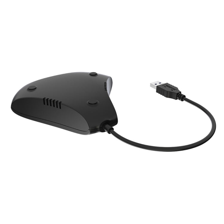 KJH P5-015 4 in 1 Hub Converter USB 3.0 Blue Light Expansion Adapter Splitter Charger Connector Splitter For PS5 / Xbox Series X