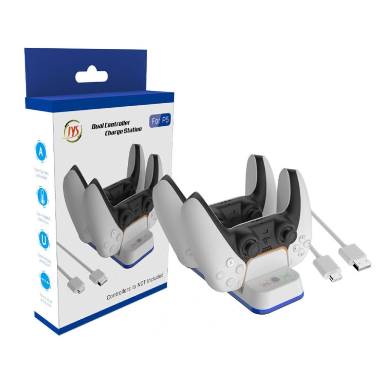 JYS P5116 Wireless Handle Dual Charging Station with Indicator Light For PS5