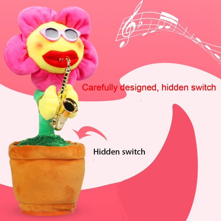 Sunflower Sax Style Bluetooth Plush Children Adult Toy ,Support USB Charging & Battery
