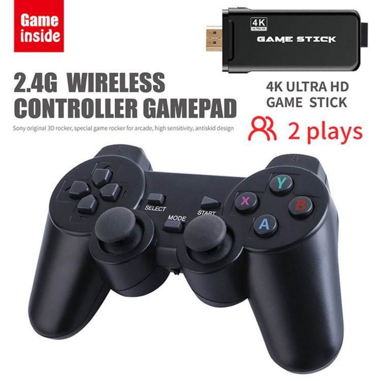 PS3000 32GB 4K Retro Game Stick with 2 Wireless Gamepads 3000+ Games Pre-installed