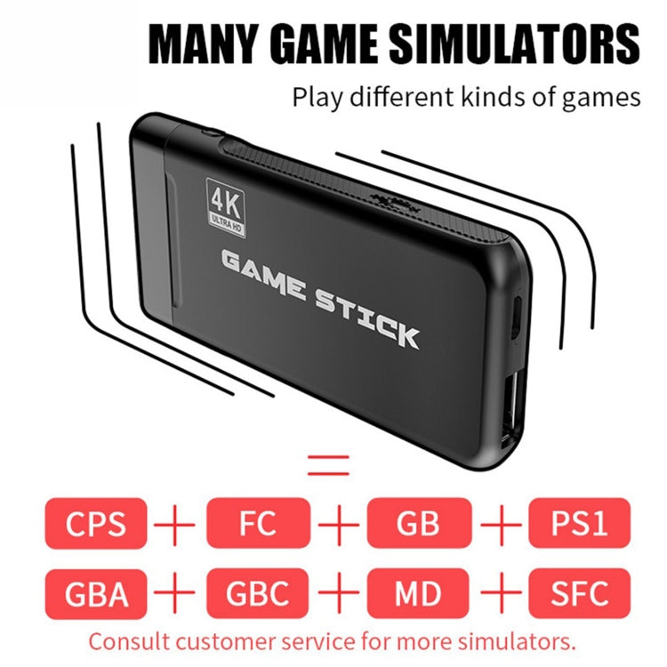 PS3000 32GB 4K Retro Game Stick with 2 Wireless Gamepads 3000+ Games Pre-installed