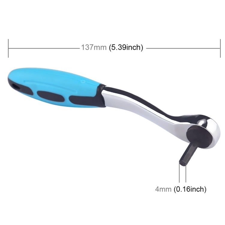 4mm Inner Hexagon 72 Teeth Handle Ratchet Wrench