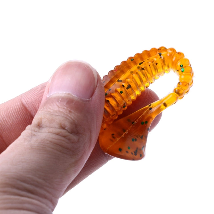 HENGJIA SO0205P 5 PCS 8cm/5g  Screw Tail Soft Fishing Lure Artificial Baits