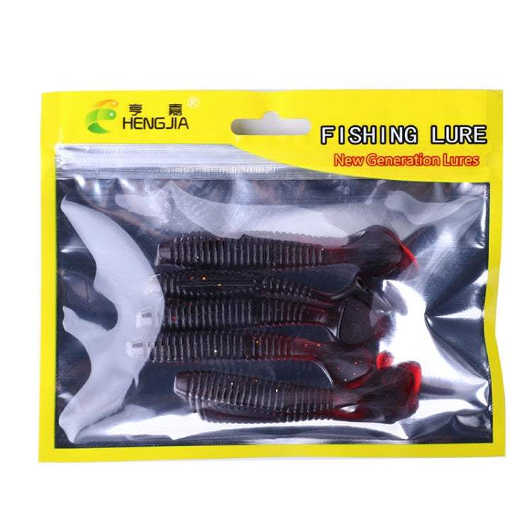 HENGJIA SO0215P 5 PCS 7.5cm/5.5g  Screw Tail Soft Fishing Lure Artificial Baits