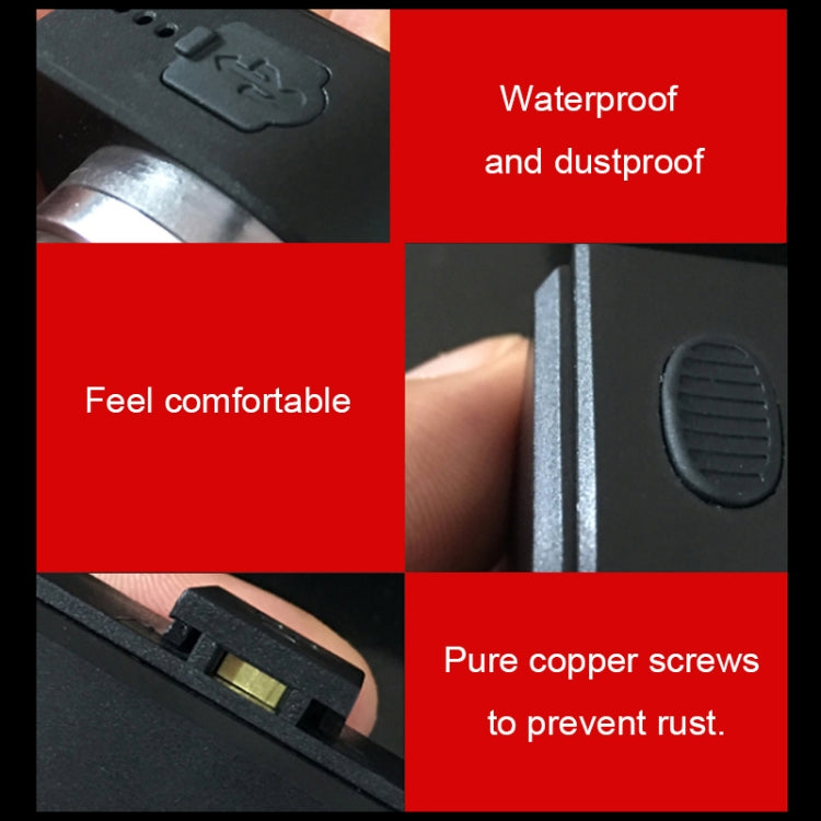 A0 IPX5 Waterproof Seven-color Bicycle USB Charging High Brightness Taillight