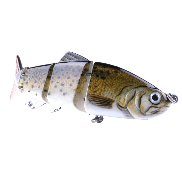 HENGJIA JM022-X 12cm 16.8g Multi-section Plastic Hard Baits Artificial Fishing Lures with Treble Hook, Random Color Delivery