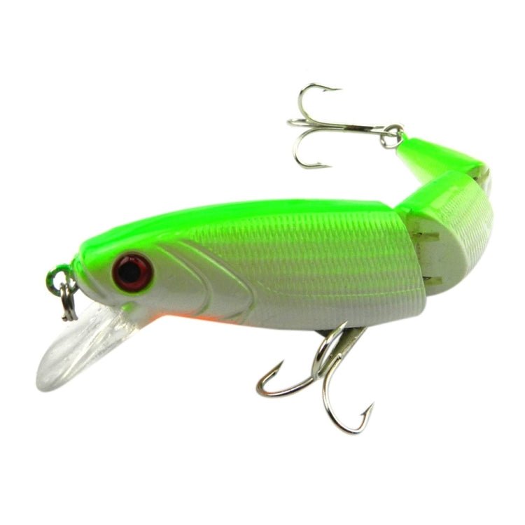 HENGJIA JM001-X 10.5cm 14g Multi-section Plastic Hard Baits Artificial Fishing Lures with Treble Hook, Random Color Delivery
