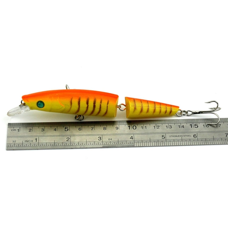 HENGJIA JM007-X 14cm 20.2g 2-section Plastic Hard Baits Artificial Fishing Lures with Treble Hook, Random Color Delivery