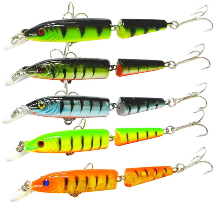 HENGJIA 5 PCS 10.5cm 9.6g 2-section Plastic Hard Baits Fishing Lures Set Tackle Baits