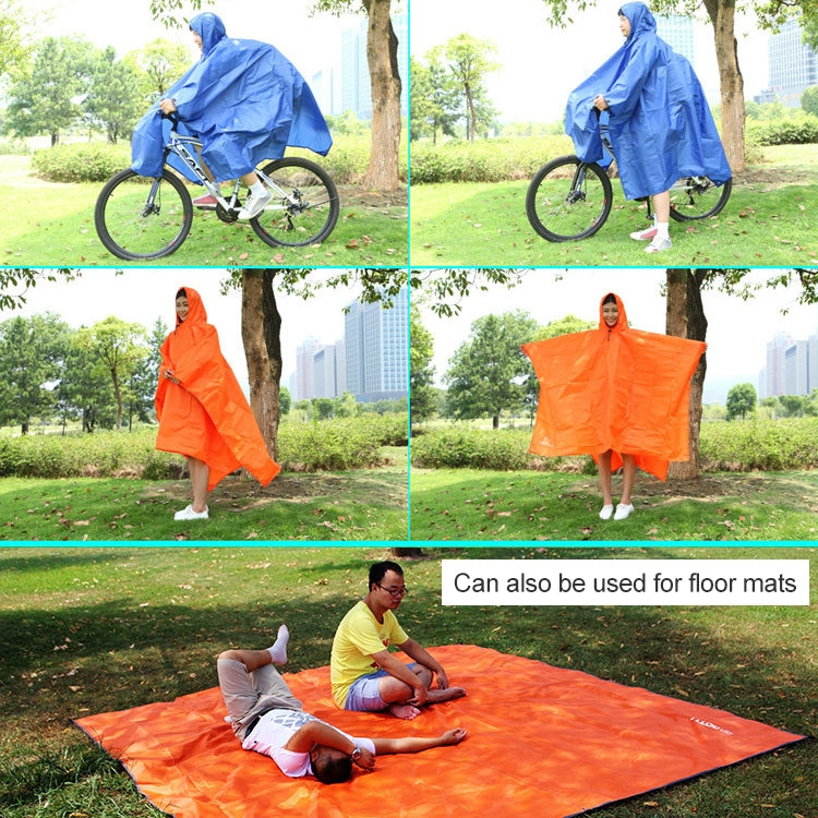 3 in 1 Aotu AT6927 Multifunctional Outdoor Camp Riding Raincoat Picnic Blanket,  Size: 217x143cm