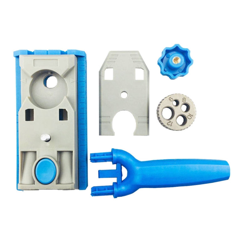 Angular Oblique Woodworking Borehole Locator Sheet Connector with Scale Marking