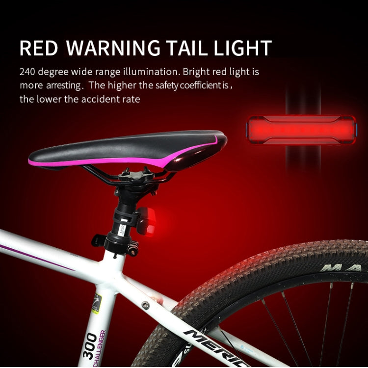 A02 Bicycle Taillight Bicycle Riding Motorcycle Electric Car LED Mountain Bike USB Charging Safety Warning Light (50 Hours, Color Box)